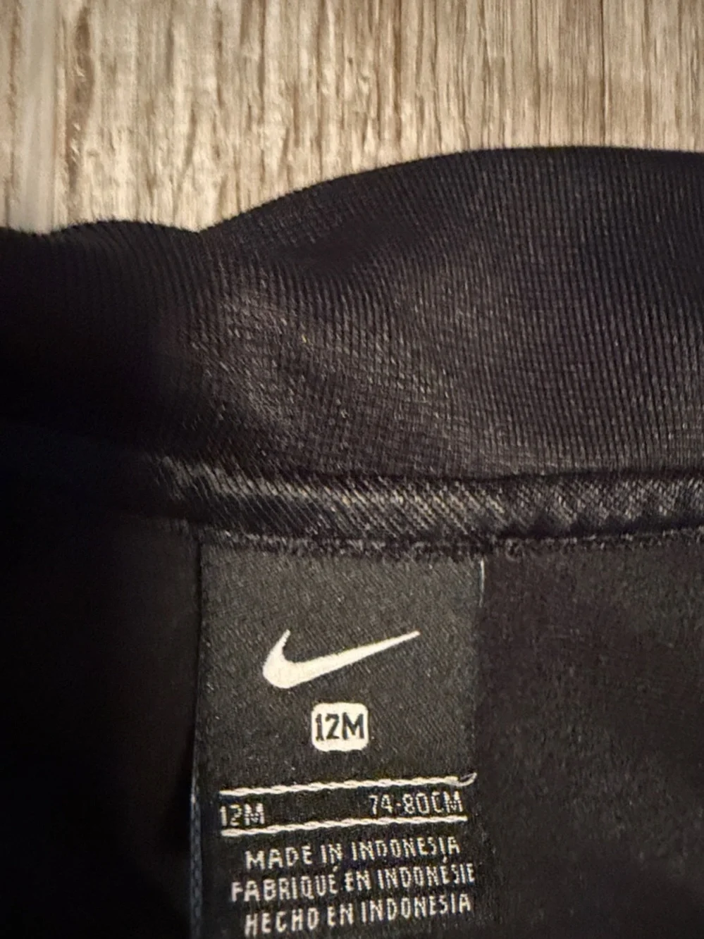 Nike Black & Gray Toddler Zip Track Set